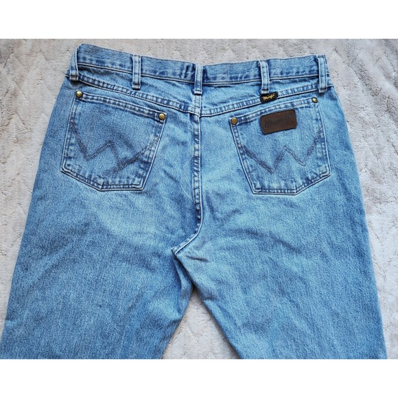 Wrangler Other - Wrangler 47MWZ Premium Performance Cowboy Cut Jeans Light Wash Mens 36x30